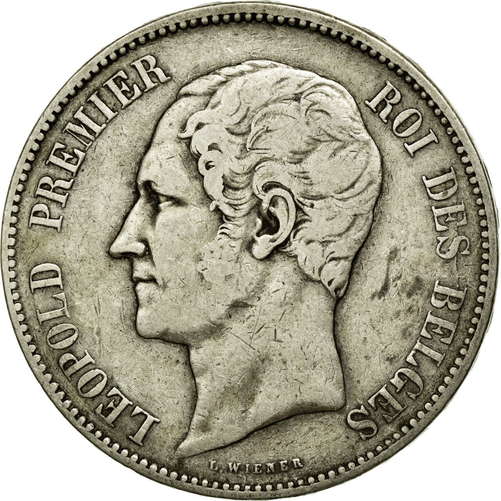 Coin, Belgium, Leopold I, 5 Francs, 5 Frank, 1853, EF(40-45), Silver