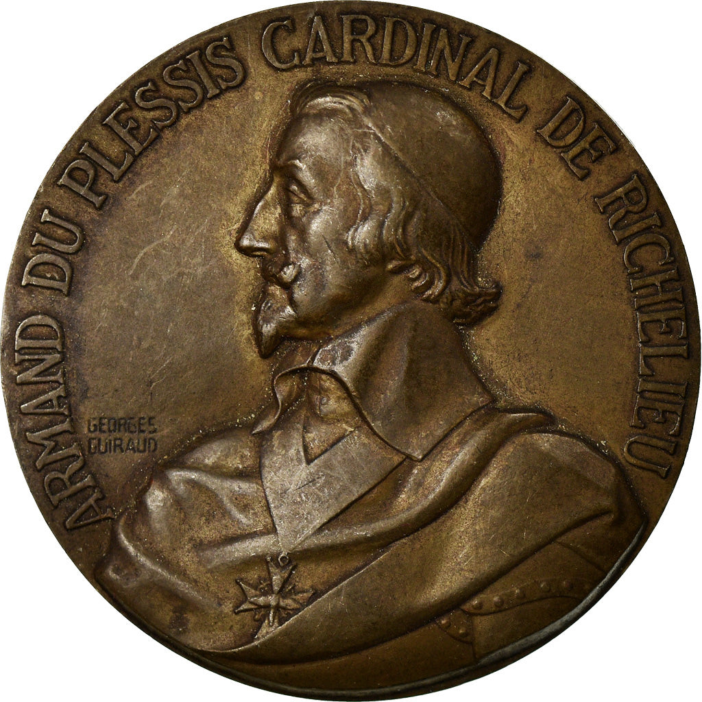 France, Médaille, Armand Du Plessis Cardinal de Richelieu, Shipping, Guiraud