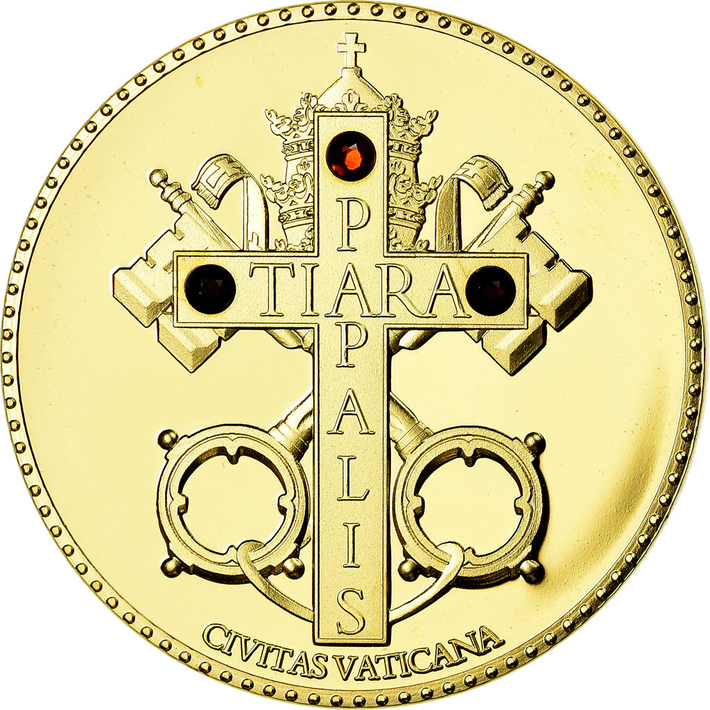 Vatican, Medal, Benoit XVI, Tiara Papalis, Religions & beliefs, MS(65-70)