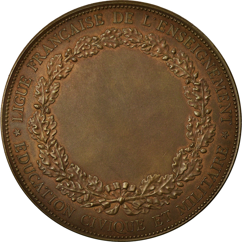 France, Medal, Education, Ligue Française de l'Enseignement, 1881, Borrel.A
