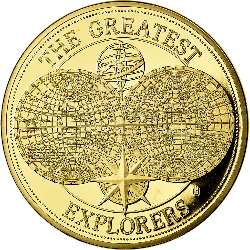 Great Britain, Medal, The Greatest Explorers, James Cook, Shipping, MS(65-70)