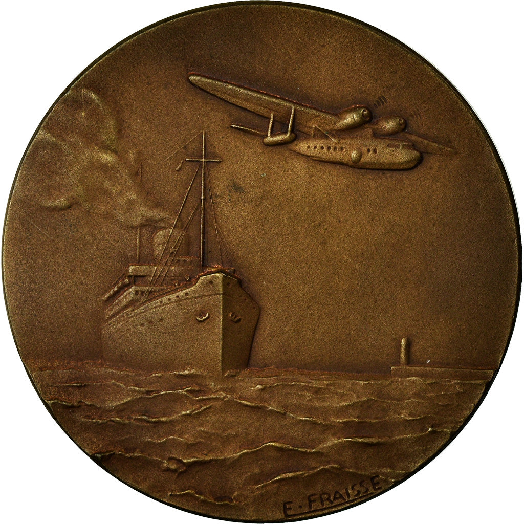 Frankrijk, Medaille, Compagnie des Chargeurs Réunis, Shipping, 1957, Fraisse