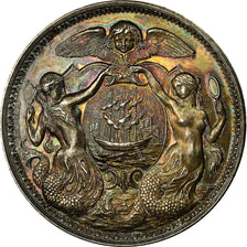 France, Medal, Régates, Ville de Dieppe, Shipping, 1880, Hamel, MS(63), Silver