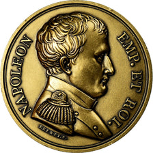France, Medal, Napoléon Empereur et Roi, History, Denon, Restrike, MS(65-70)