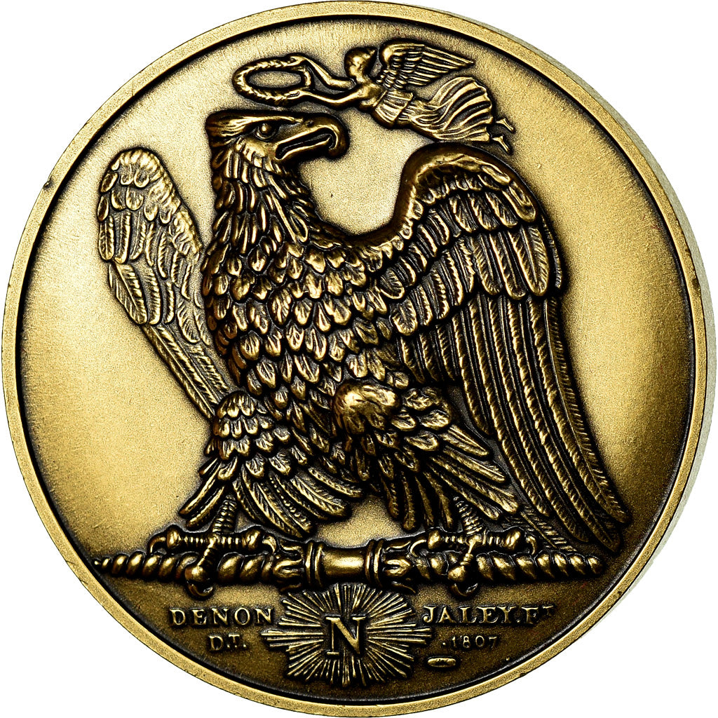 France, Medal, Napoléon Empereur et Roi, History, Denon, Restrike, MS(65-70)