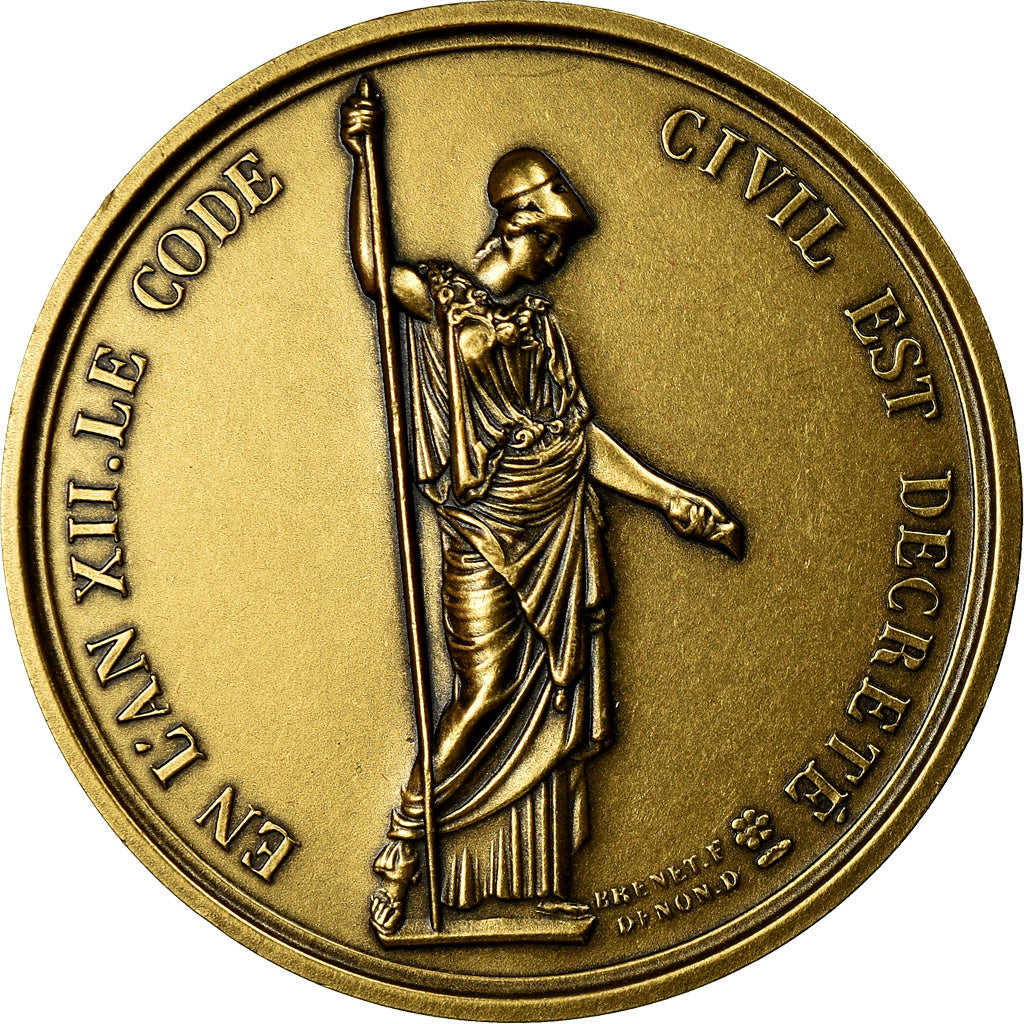 Frankrijk, Medaille, Napoléon Ier, En l'An XII, le Code Civil est Décrété