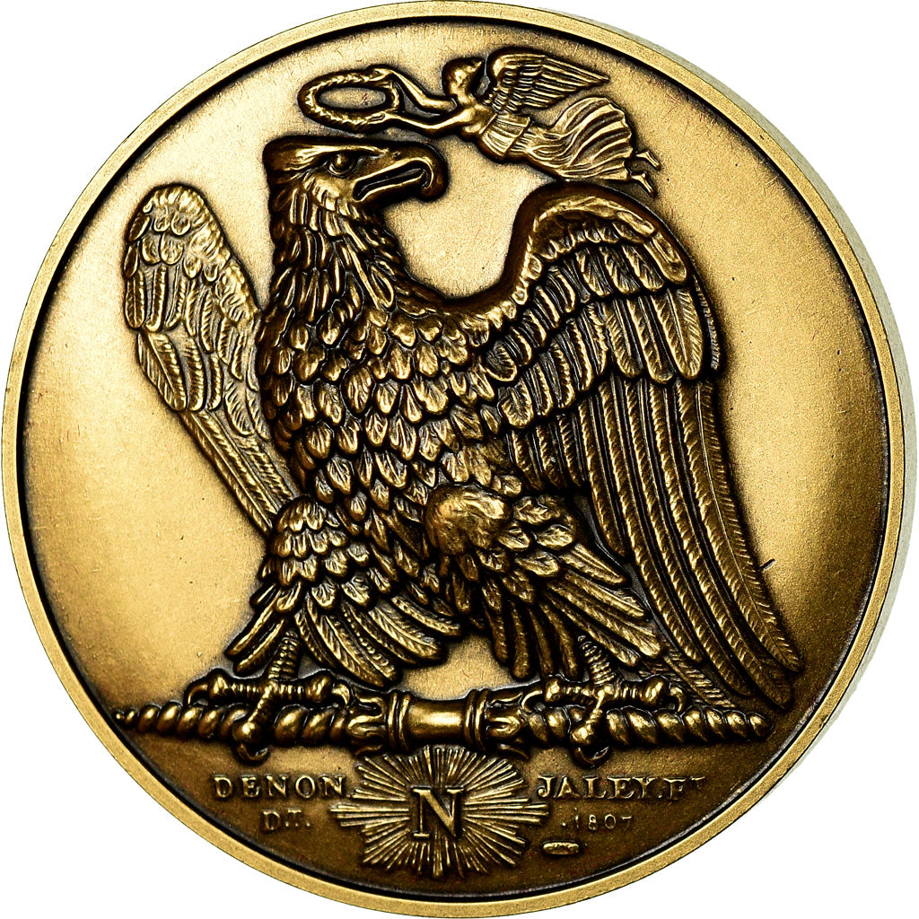 France, Medal, Napoléon Empereur et Roi, History, Denon, Restrike, MS(65-70)