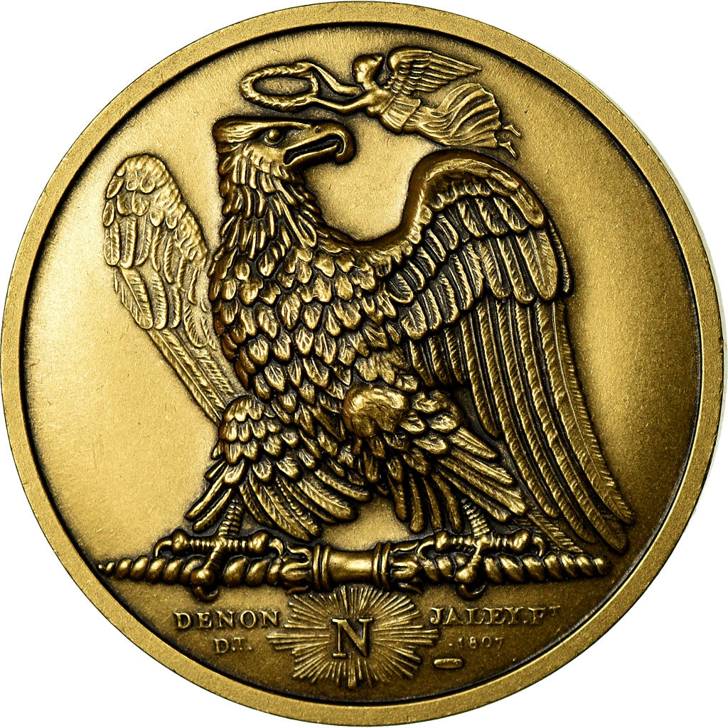 France, Medal, Napoléon Ier, Bataille de Waterloo (1815), Denon, Restrike