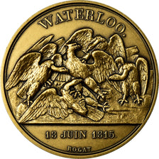France, Medal, Napoléon Ier, Bataille de Waterloo (1815), Denon, Restrike