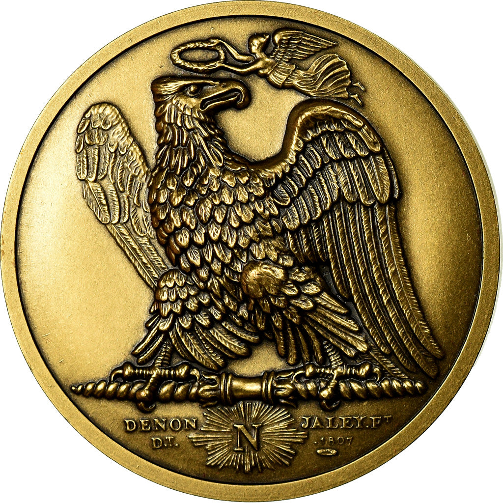 France, Medal, Napoléon Ier, Bataille de Waterloo (1815), Denon, Restrike