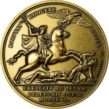 France, Médaille, Napoléon Ier, Bataille d'Iena, Denon, Refrappe, FDC, Bronze