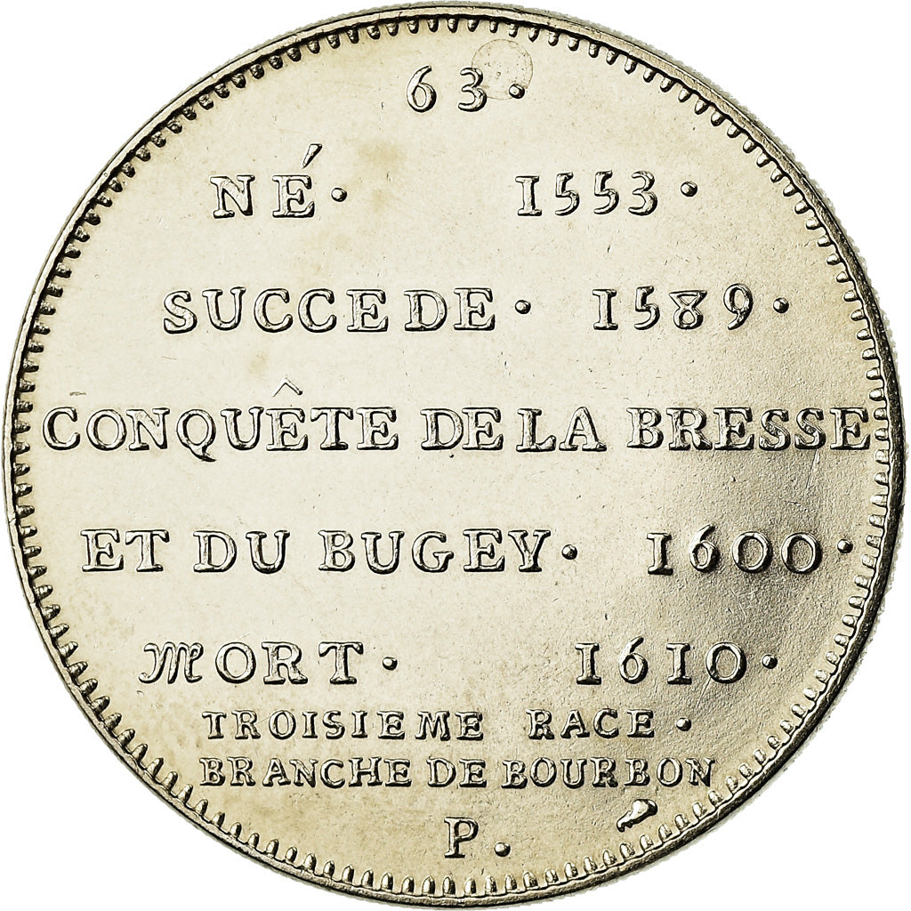 Frankrijk, Medaille, Les rois de France, henri IV, FDC, Nickel