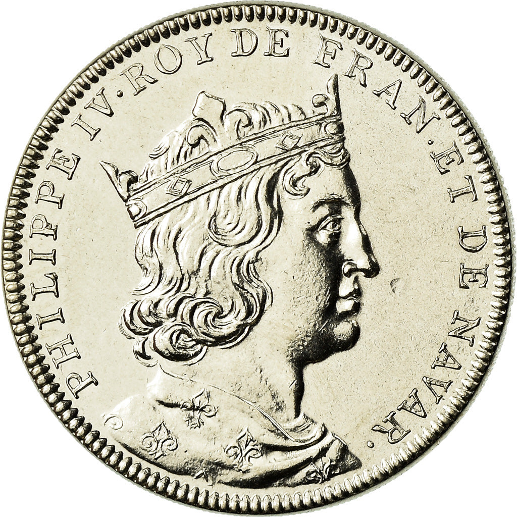 Frankrijk, Medaille, Les Rois de France, Philippe IV, FDC, Nickel