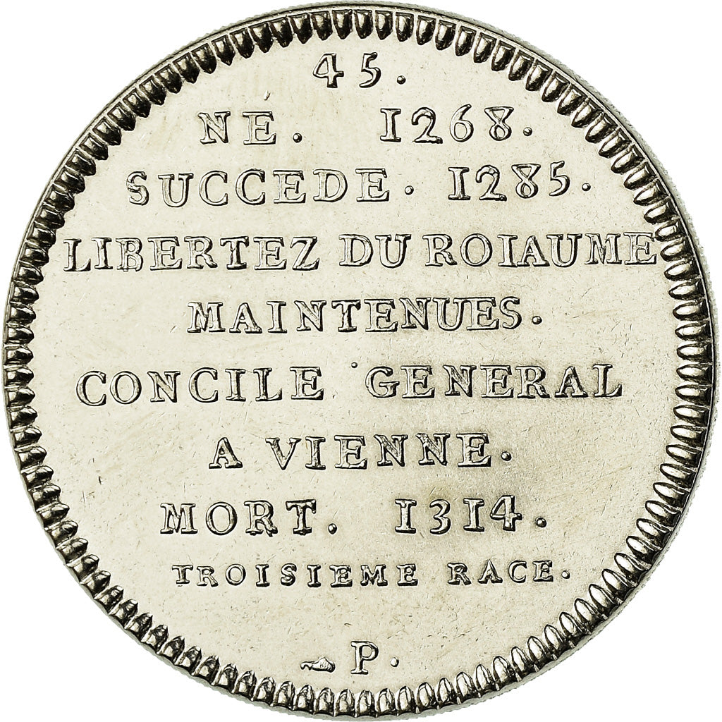 Frankrijk, Medaille, Les Rois de France, Philippe IV, FDC, Nickel