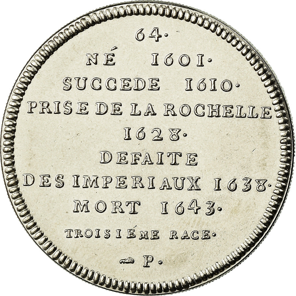 Frankrijk, Medaille, Les rois de France, Louis XIII, FDC, Nickel