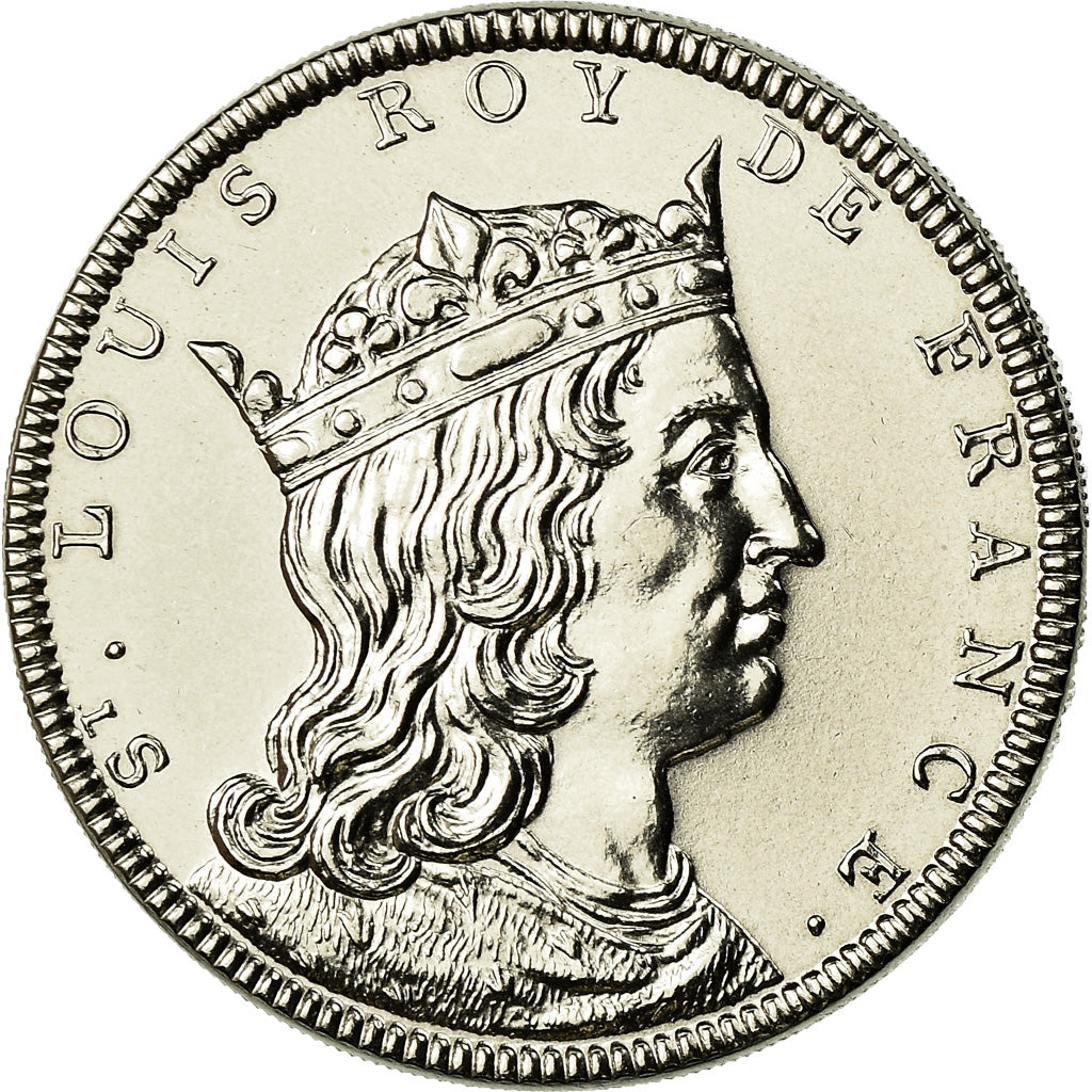 Francia, medaglia, Les Rois de France, Saint-Louis, FDC, Nichel