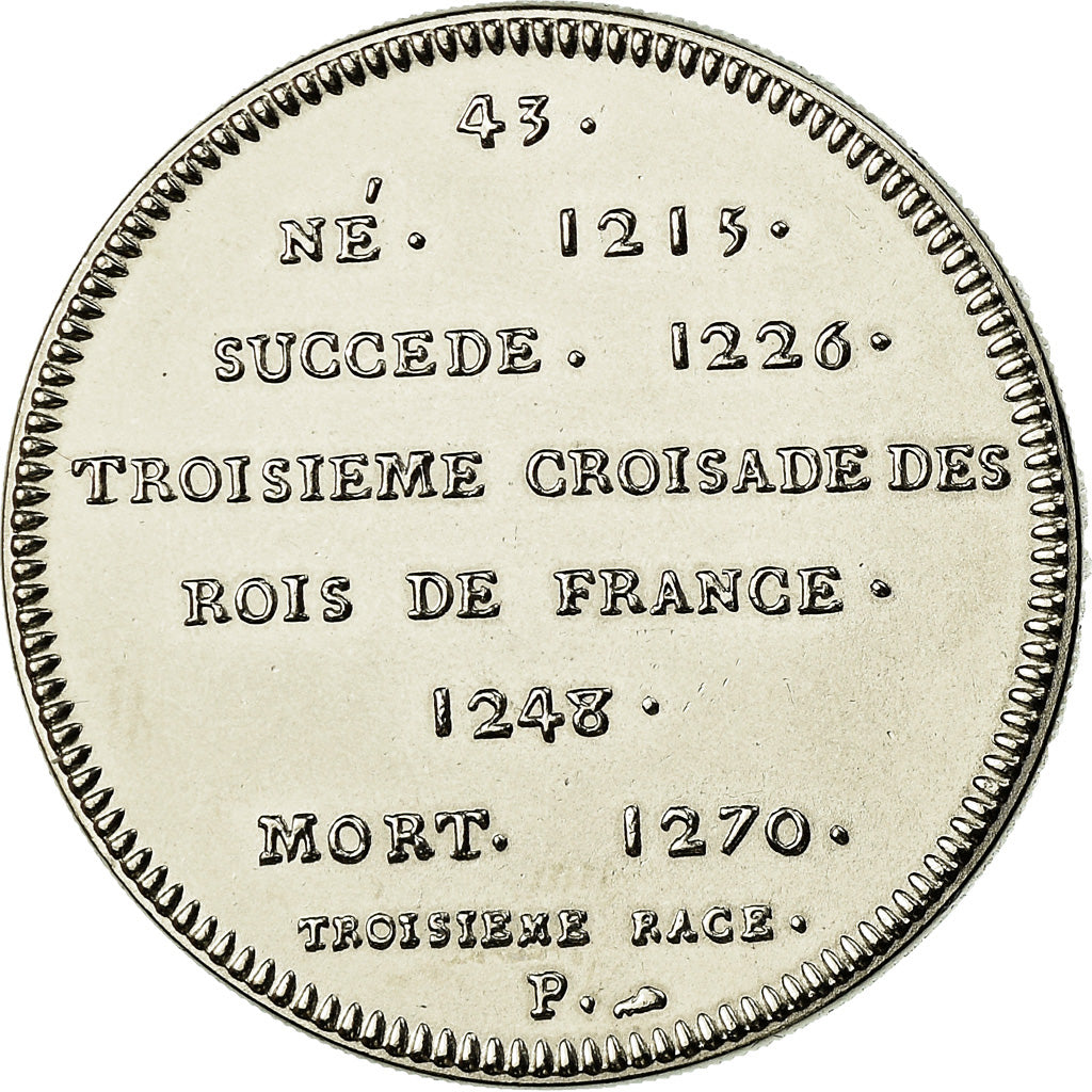 Francia, medaglia, Les Rois de France, Saint-Louis, FDC, Nichel
