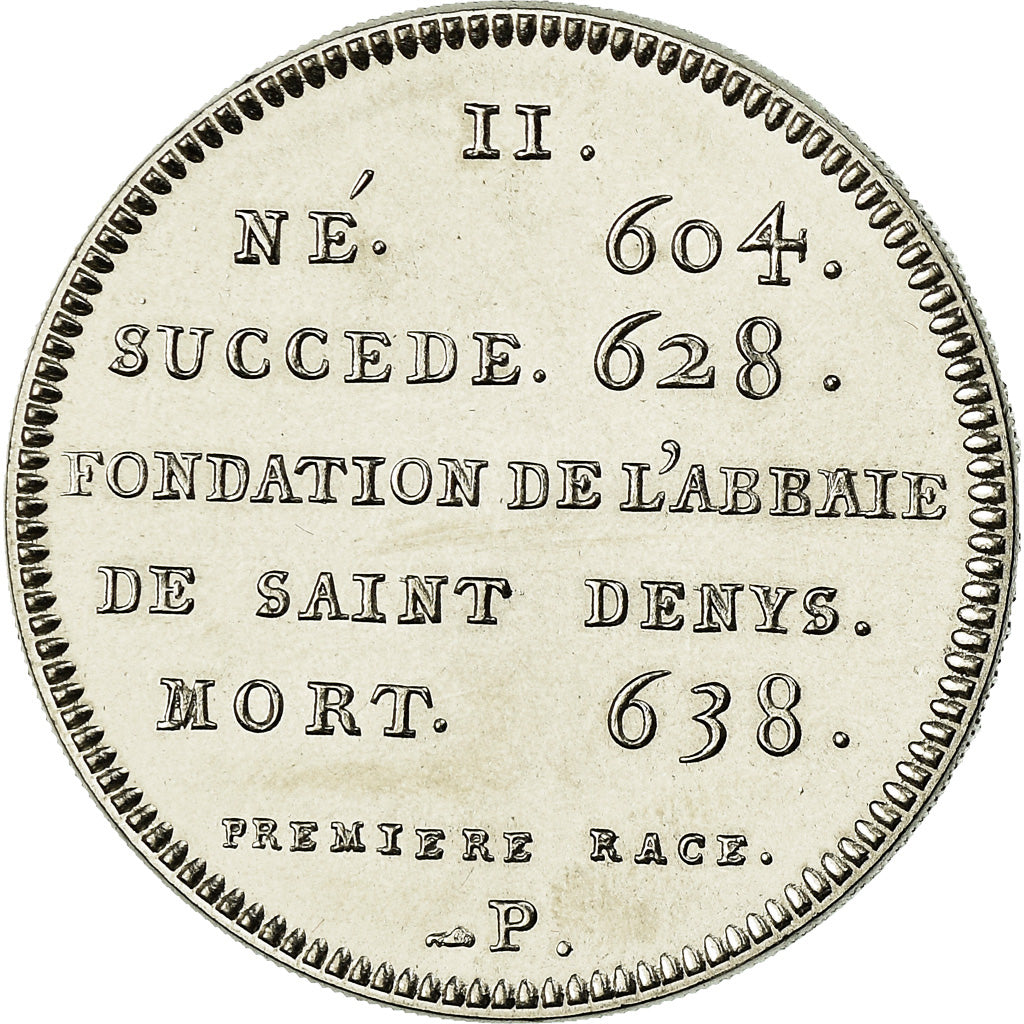 Frankrijk, Medaille, Les Rois de France, Dagobert I, FDC, Nickel