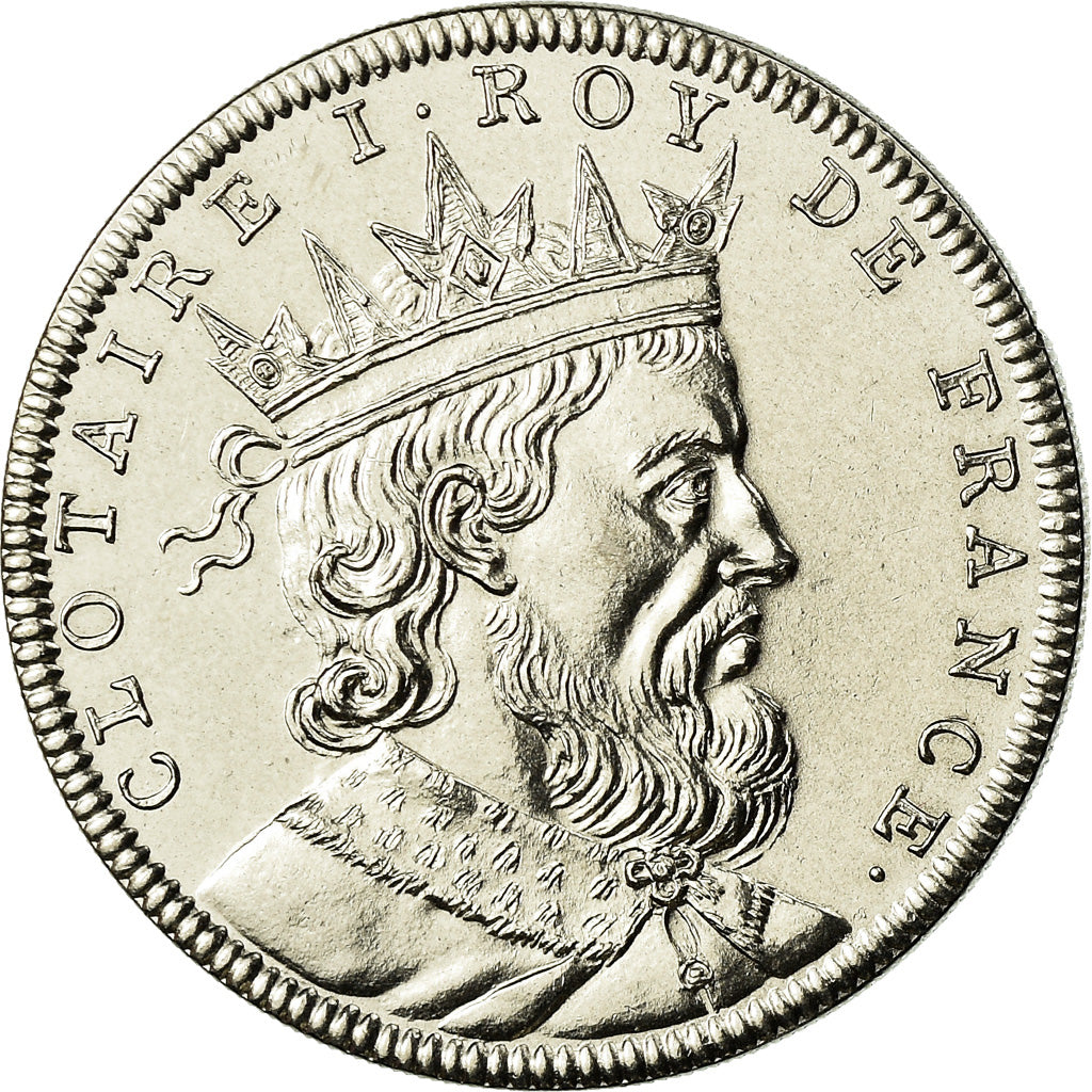 Frankrijk, Medaille, Les Rois de France, Clotaire Ier, FDC, Nickel