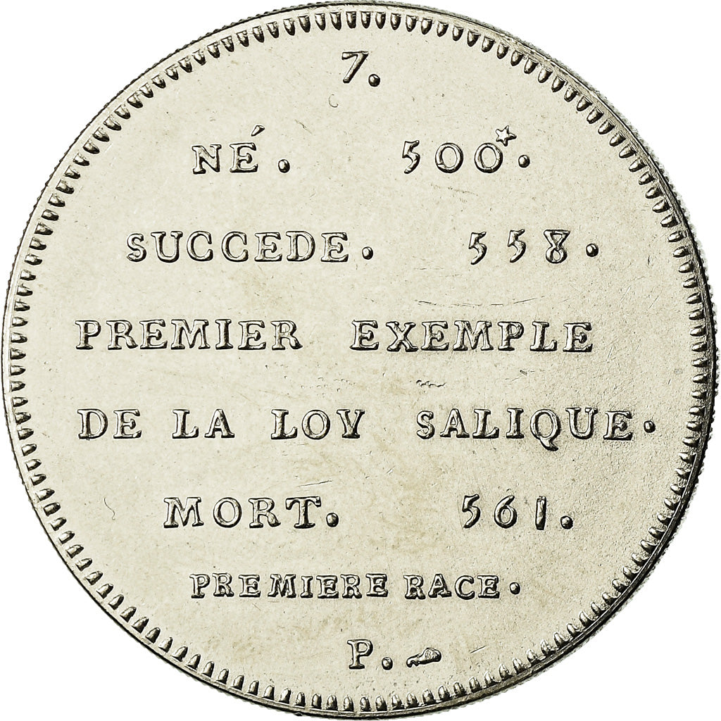 Frankrijk, Medaille, Les Rois de France, Clotaire Ier, FDC, Nickel