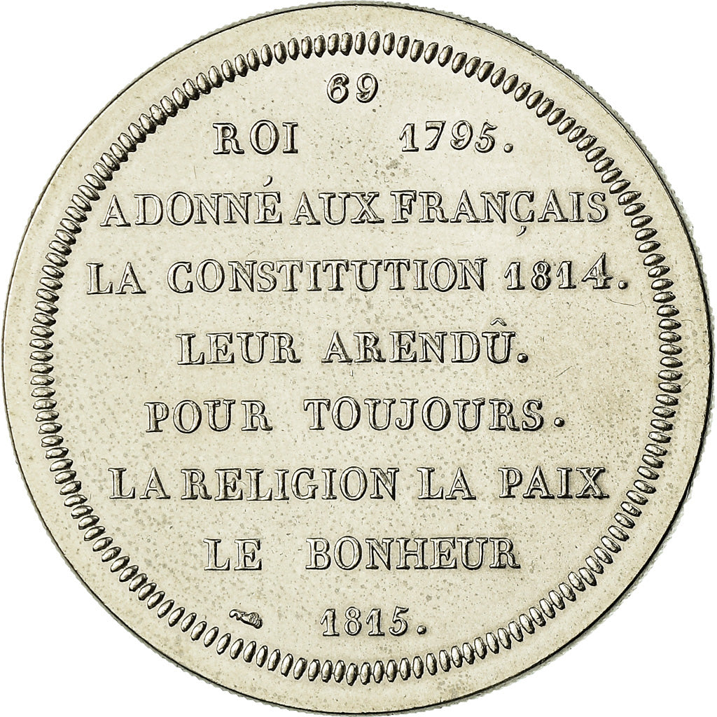 Frankrijk, Medaille, Les rois de France, Louis XVIII, FDC, Nickel