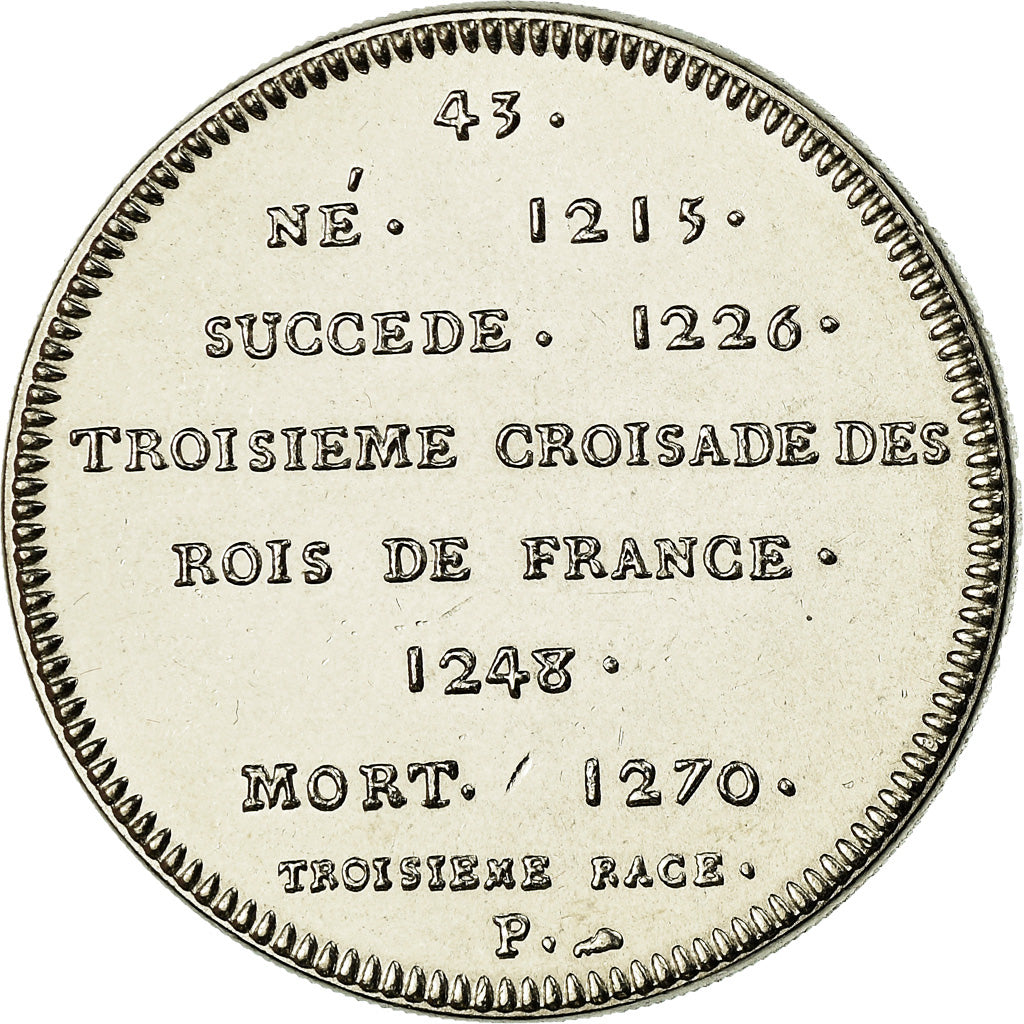 Francia, medaglia, Les Rois de France, Saint-Louis, FDC, Nichel