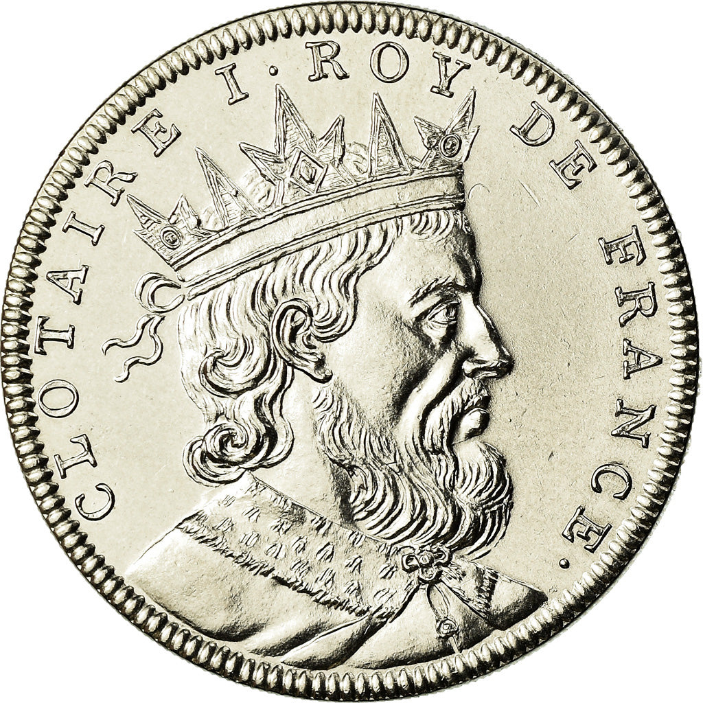 Frankrijk, Medaille, Les Rois de France, Clotaire Ier, FDC, Nickel