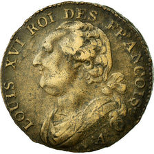 Munten, Frankrijk, 12 deniers françois, 12 Deniers, 1791, Paris, ZF+, Bronze