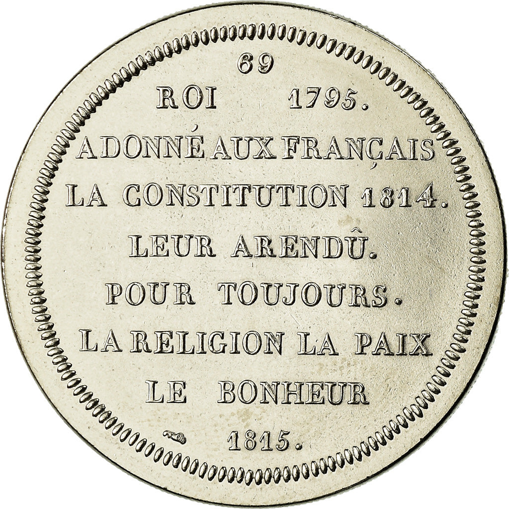 Frankrijk, Medaille, Les rois de France, Louis XVIII, FDC, Nickel