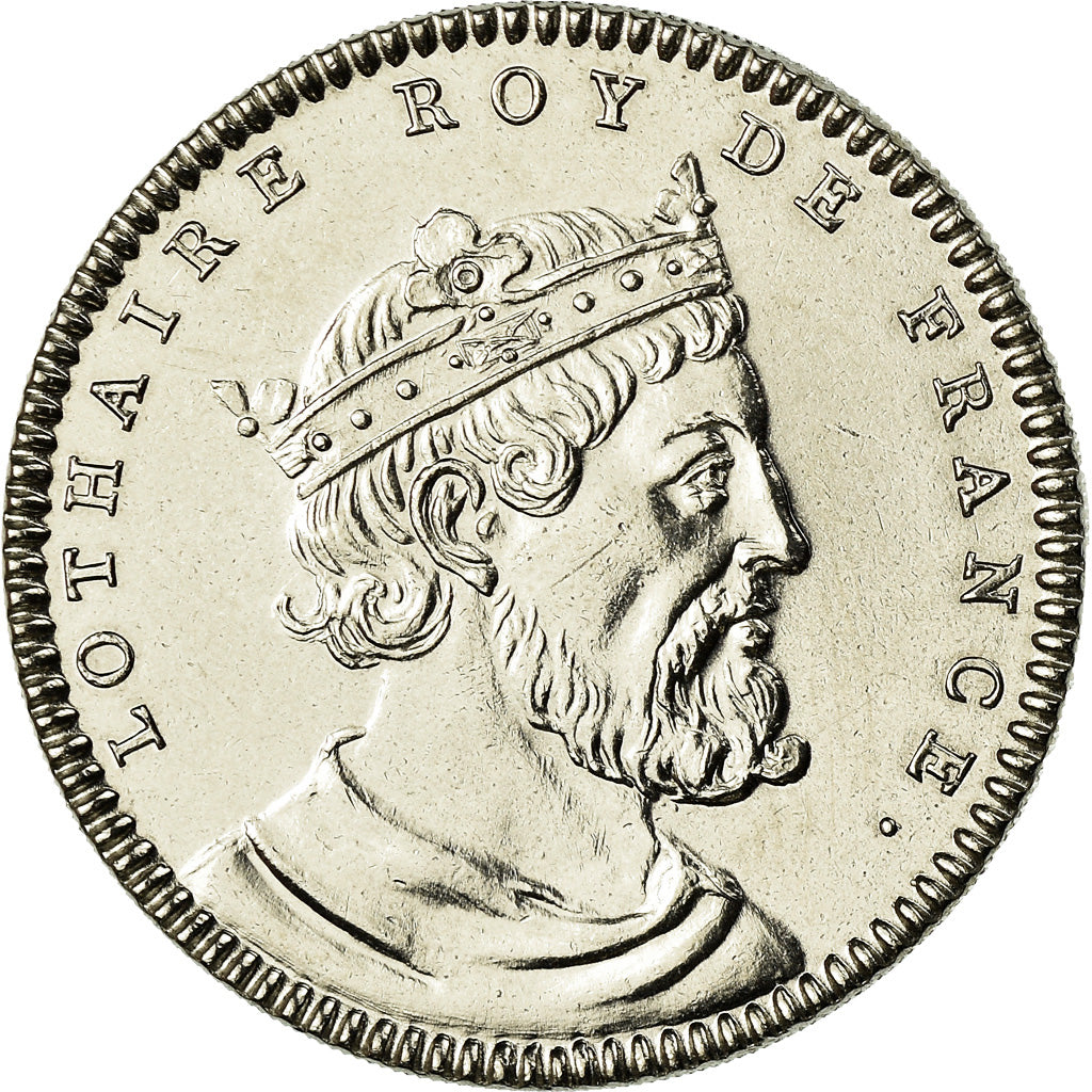 Frankrijk, Medaille, Les Rois de France, Lothaire, FDC, Nickel