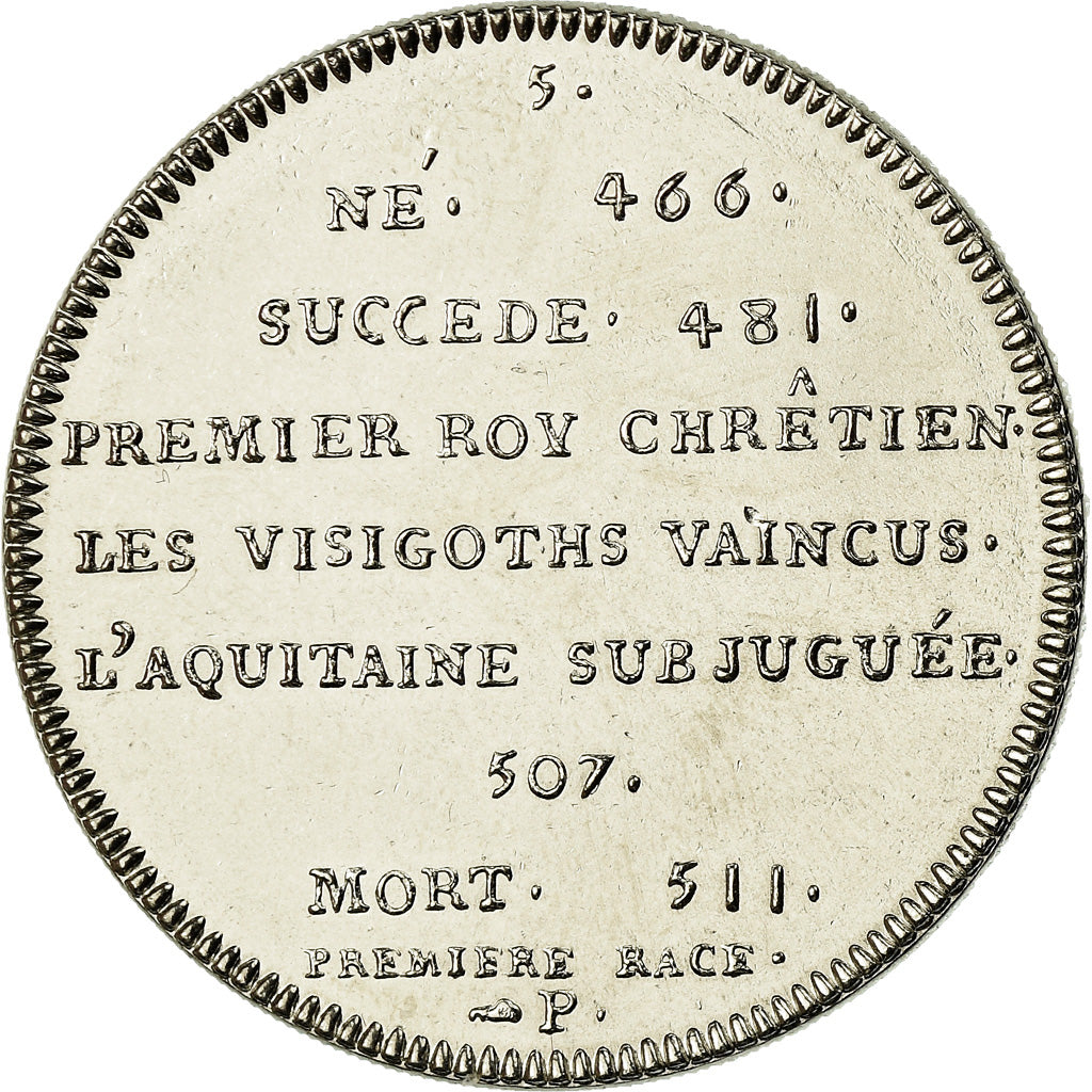 France, Médaille, Les Rois de France, Clovis, FDC, Nickel