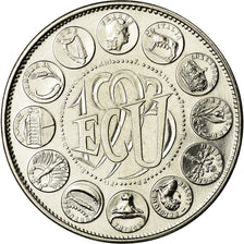 França, Medal, Ecu Europa, Marianne, 1993, Rodier, MS(65-70), Cobre-níquel