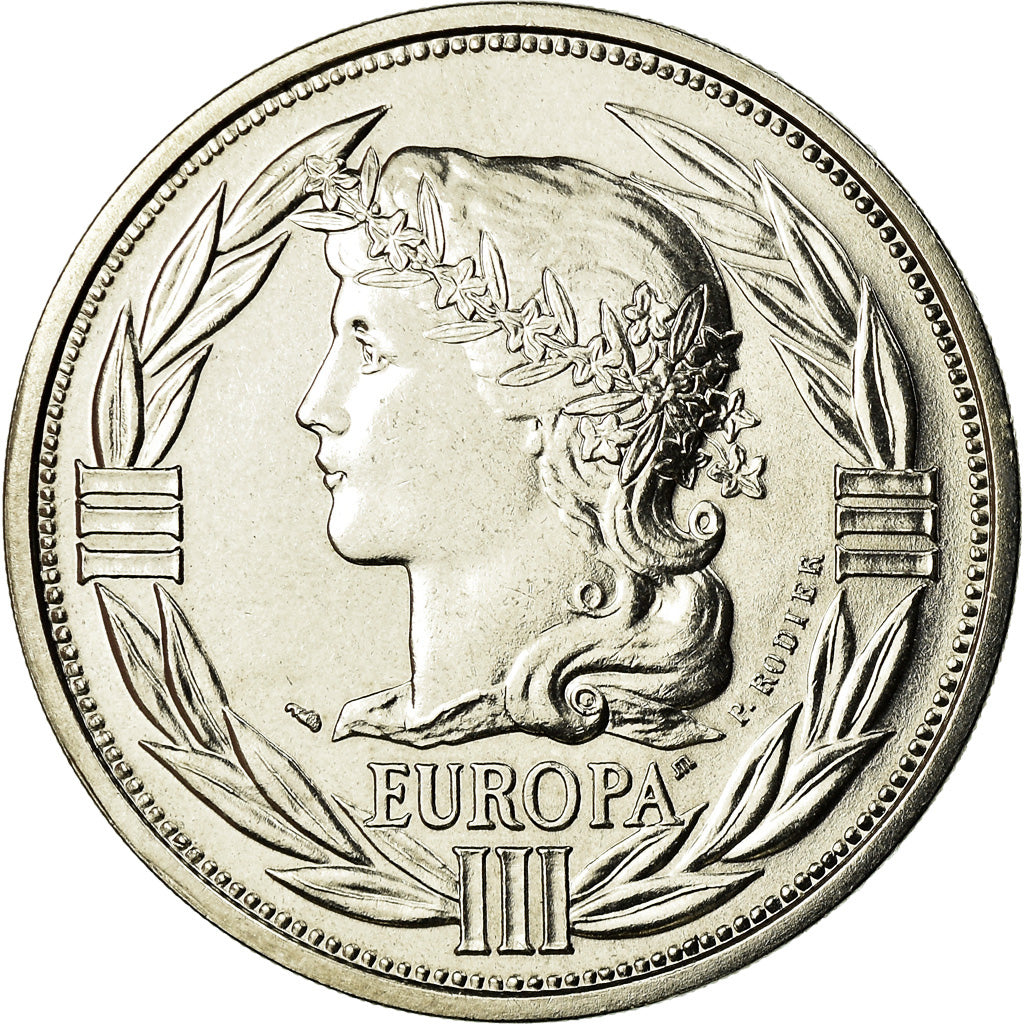 França, Medal, Ecu Europa, Marianne, 1993, Rodier, MS(65-70), Cobre-níquel