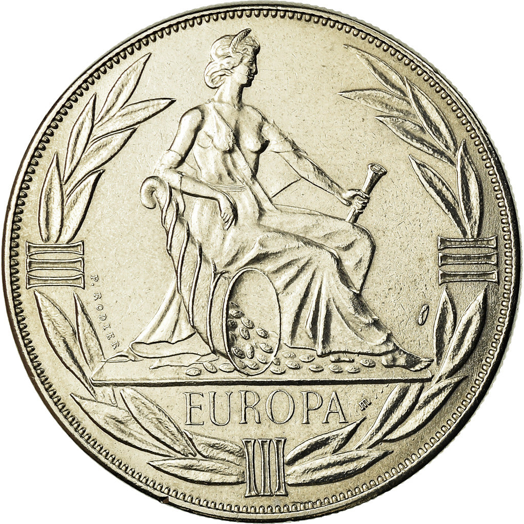 França, Medal, Ecu Europa, Europe Assise, 1983, Rodier, MS(65-70)