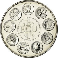 Francja, Medal, Ecu Europa, Europe Assise, 1980, Rodier, MS(65-70)