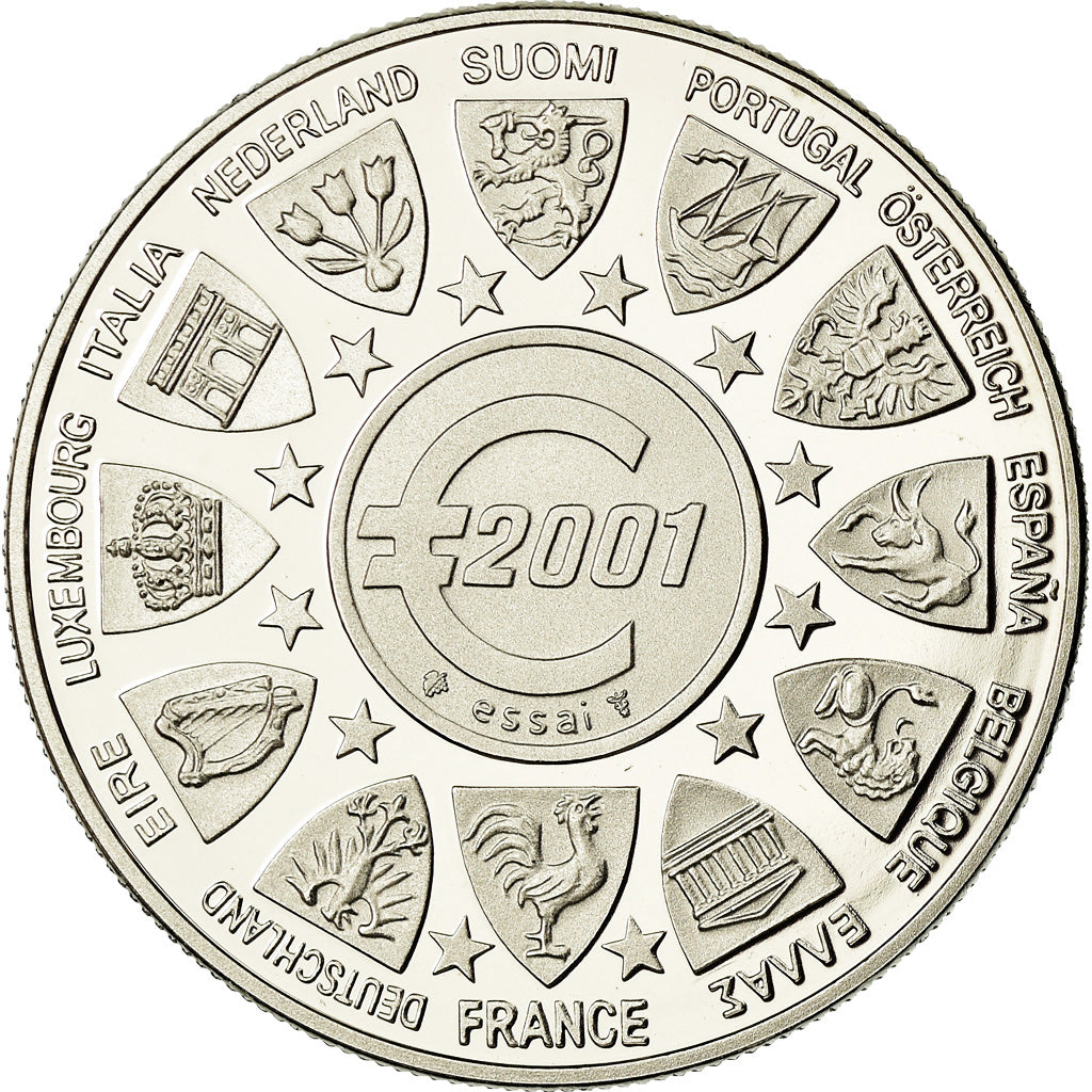 Frankreich, Medaille, L'Europe, La Semeuse, 2001, Jimenez, STGL, Copper-nickel