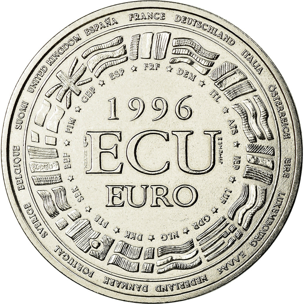 France, Médaille, Ecu Europa, 1996, Jimenez, FDC, Copper-nickel
