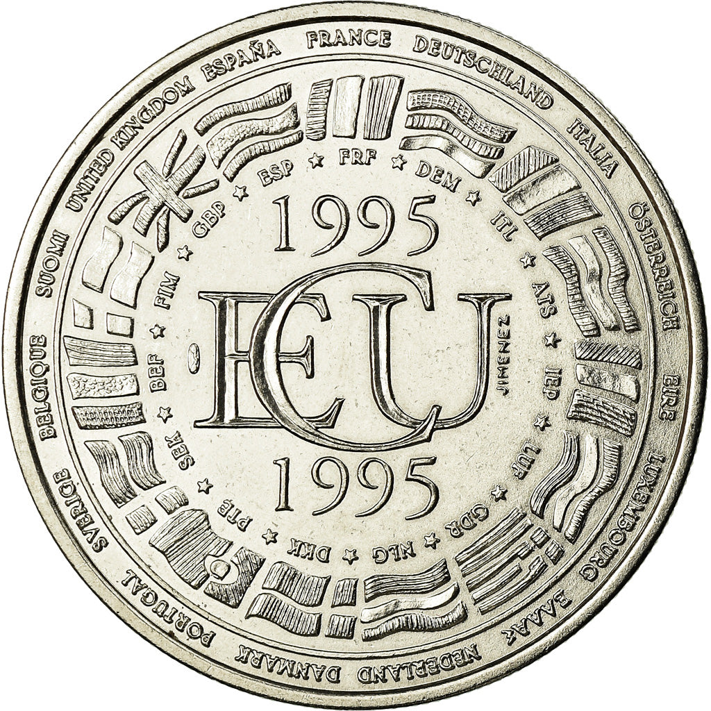 Frankrijk, Medaille, Ecu Europa, 1995, Jimenez, FDC, Copper-nickel