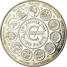 França, Medal, 1er Janvier 1999, Euro Parité, EUROPA, 1999, Jimenez