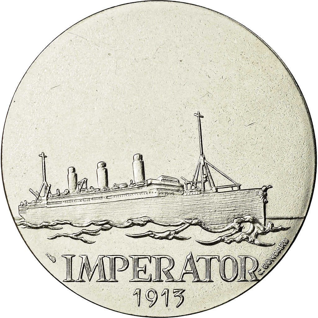 France, Medal, Les Grands Transatlantiques, Imperator, Shipping, C. Gondard