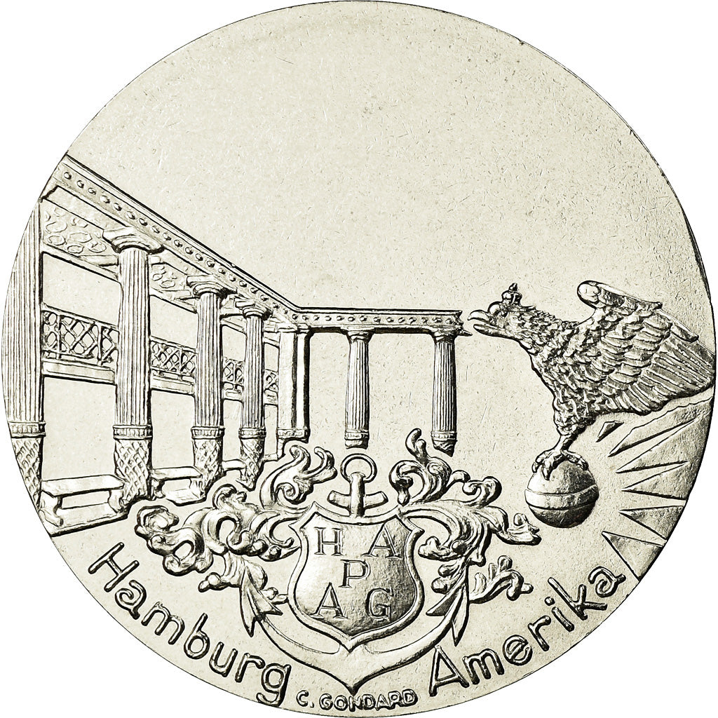 France, Medal, Les Grands Transatlantiques, Imperator, Shipping, C. Gondard