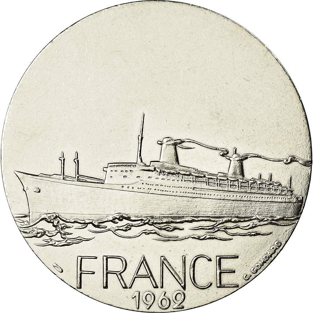 France, Medal, Compagnie Générale Transatlantique, France, Shipping, C.