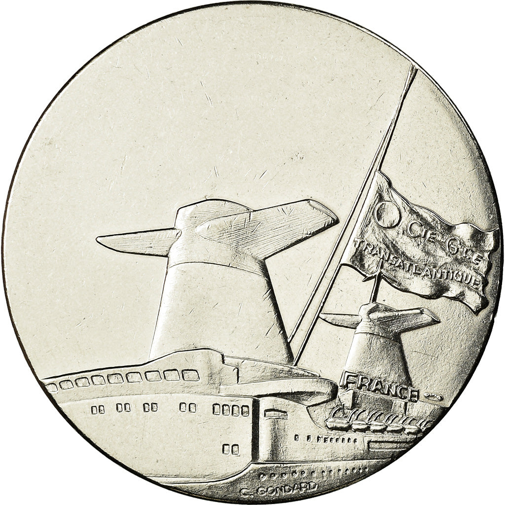 France, Medal, Compagnie Générale Transatlantique, France, Shipping, C.