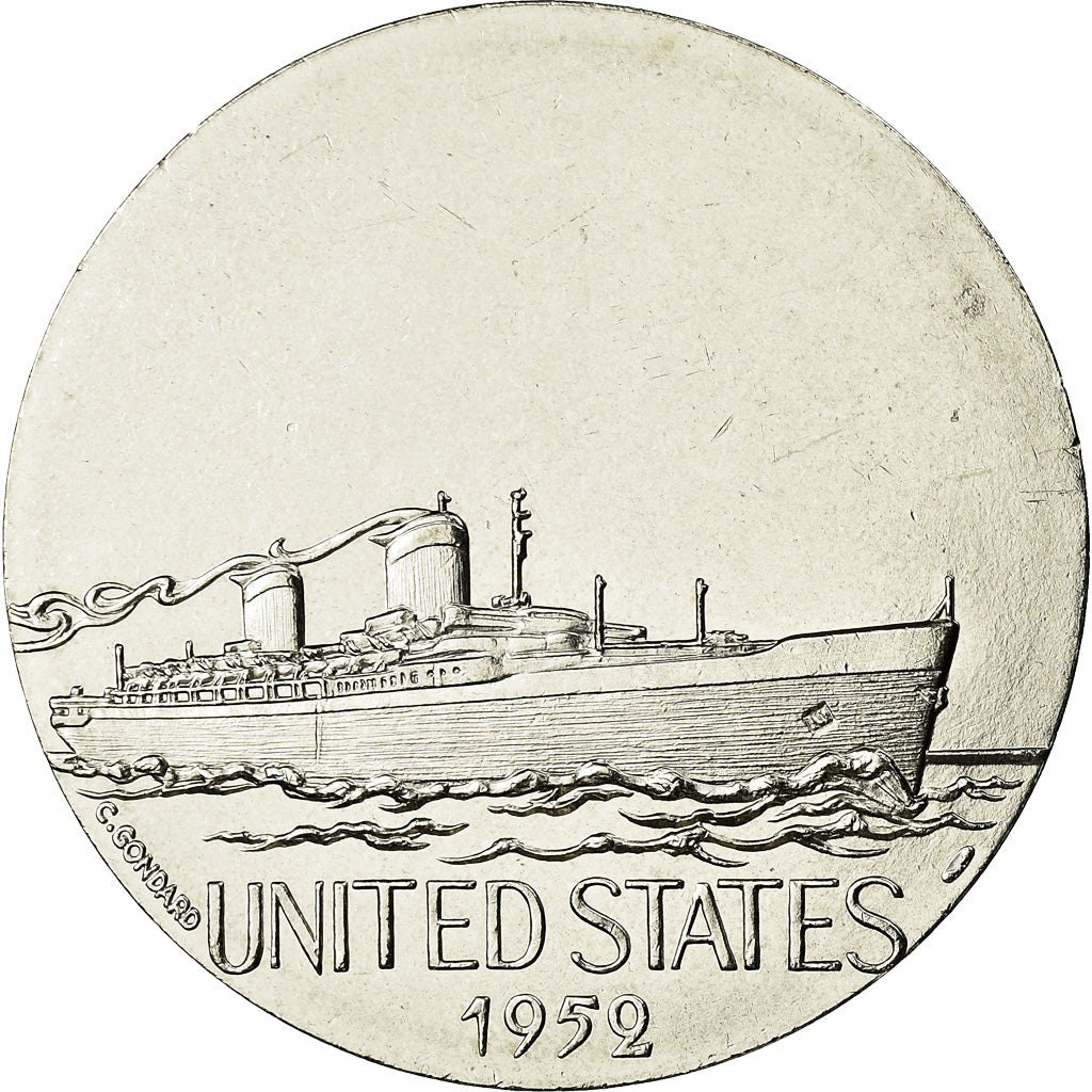 Francja, Medal, Les Grands Transatlantiques, United States, Wysyłka, C.