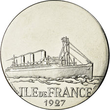 França, Medal, Les Grands Transatlantiques, Ile de France, Navegação, C.