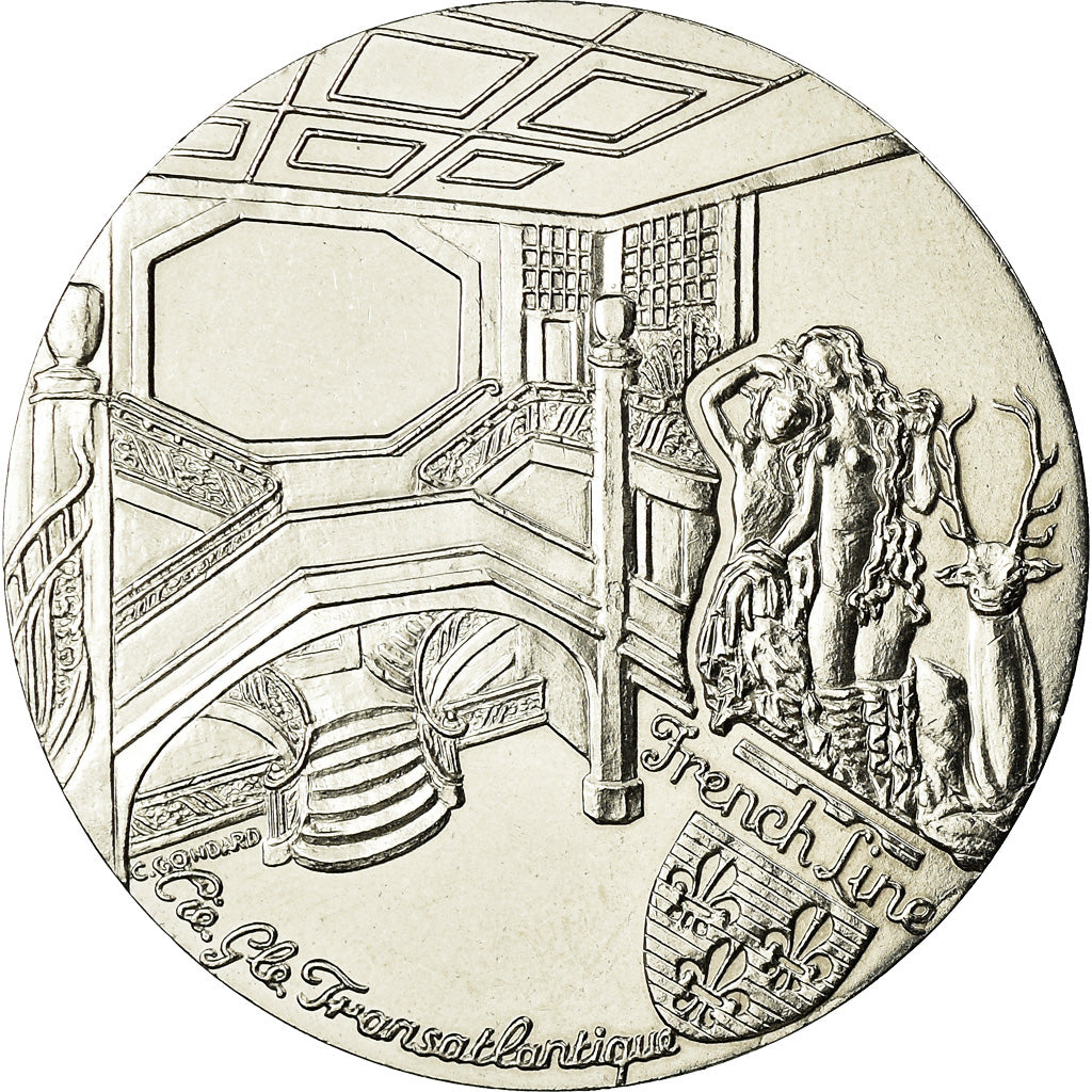 França, Medal, Les Grands Transatlantiques, Ile de France, Navegação, C.