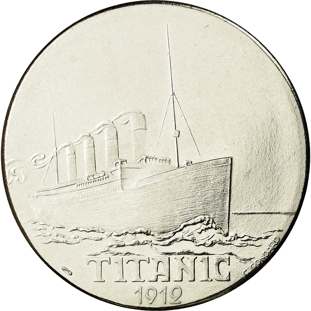 France, Medal, Les Grands Transatlantiques, Titanic, Shipping, C. Gondard