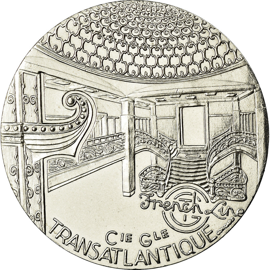 Frankrijk, Medaille, Les Grands Transatlantiques, Paris, Shipping, C. Gondard