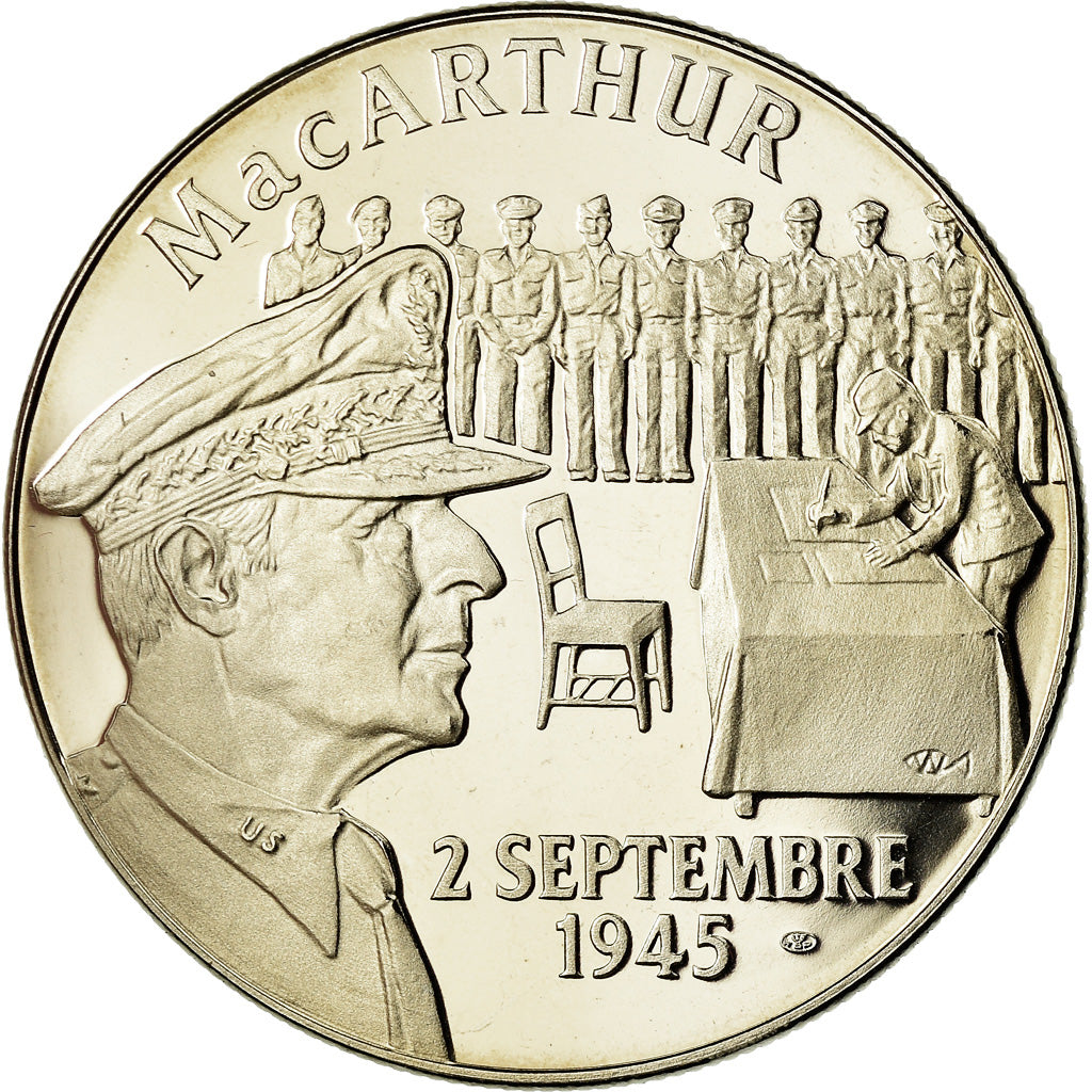 France, Medal, Seconde Guerre Mondiale, Mac Arthur, MS(65-70), Copper-nickel