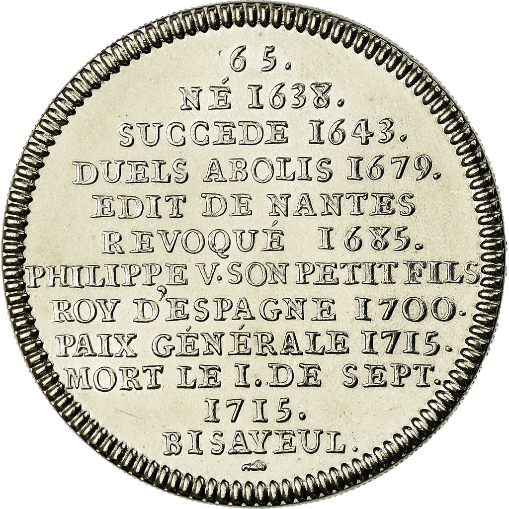 Frankrijk, Medaille, Les rois de France, Louis XIV, FDC, Nickel